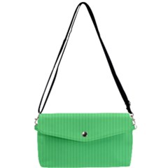 Algae Green & Black -  Removable Strap Clutch Bag by FashionLane