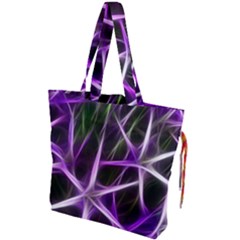 Neurons Brain Cells Imitation Drawstring Tote Bag by HermanTelo