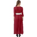 Vivid Burgundy & White - Button Up Boho Maxi Dress View2