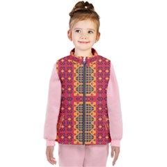 Shapes In Retro Colors2                                                          Kid s Puffer Vest by LalyLauraFLM