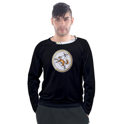 Fox & Sparrow - Black - By Larenard Men s Long Sleeve Raglan Tee by LaRenard