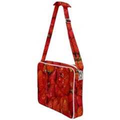 Colorful Strawberries At Market Display 1 Cross Body Office Bag by dflcprintsclothing