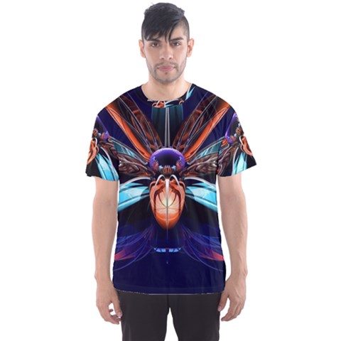 Fractal Flower Men s Sport Mesh Tee by Sparkle