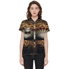 Fractal Illusion Short Sleeve Pocket Shirt by Sparkle