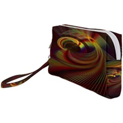 Fractal Illusion Wristlet Pouch Bag (small) by Sparkle