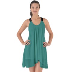 Celadon Green - Show Some Back Chiffon Dress by FashionLane