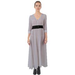 Cloudy Grey - Button Up Boho Maxi Dress by FashionLane