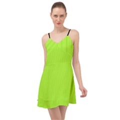 Chartreuse Green - Summer Time Chiffon Dress by FashionLane