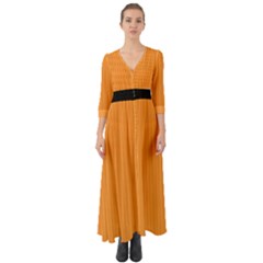 Deep Saffron - Button Up Boho Maxi Dress by FashionLane