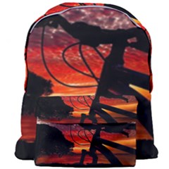 Mountain Bike Parked At Waterfront Park003 Giant Full Print Backpack by dflcprintsclothing