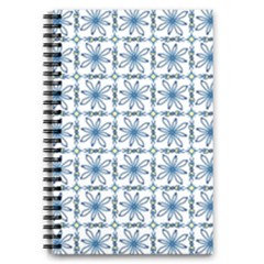 Azulejo Style Blue Tiles 5 5  X 8 5  Notebook by MintanArt