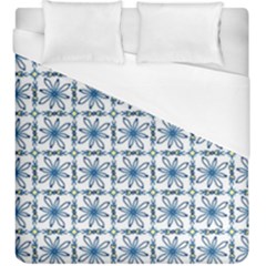 Azulejo Style Blue Tiles Duvet Cover (king Size) by MintanArt