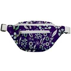 Floral Blue Pattern  Fanny Pack by MintanArt