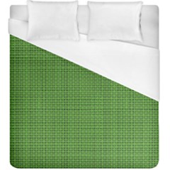 Green Knitting Duvet Cover (king Size) by goljakoff