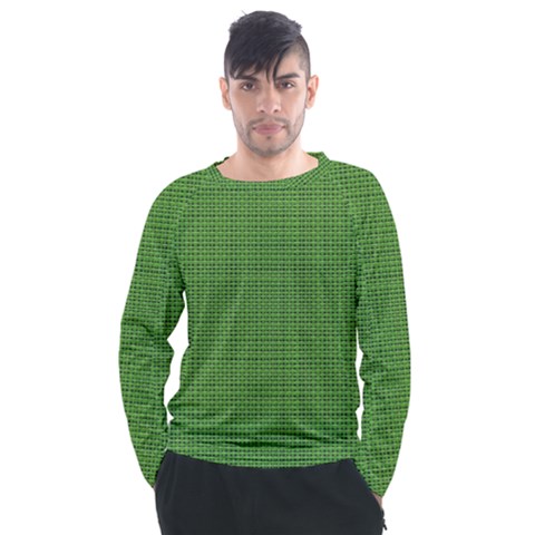 Green Knitting Men s Long Sleeve Raglan Tee by goljakoff