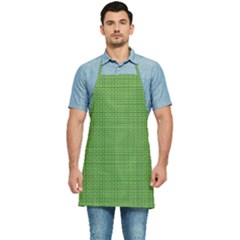 Green Knitting Kitchen Apron by goljakoff