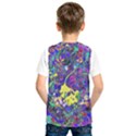 vibrant abstract floral/rainbow color Kids  Basketball Tank Top View2