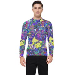 Vibrant Abstract Floral/rainbow Color Men s Long Sleeve Rash Guard by dressshop