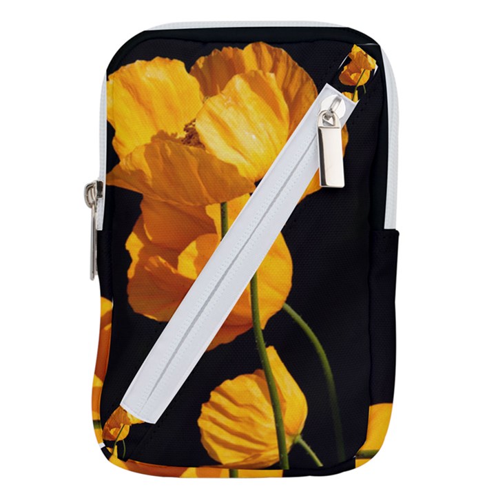 Yellow Poppies Belt Pouch Bag (Large)