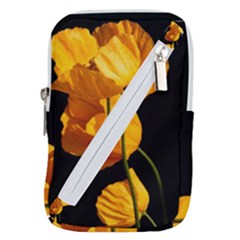 Yellow Poppies Belt Pouch Bag (large) by Audy