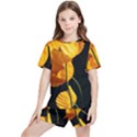 Yellow Poppies Kids  Tee and Sports Shorts Set View1