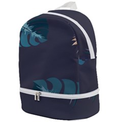 Flower Illustrations Leaves Zip Bottom Backpack by HermanTelo