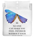 Inferior Quote Butterfly Duvet Cover (Queen Size) View1