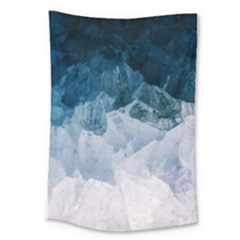 Blue Ocean Waves Large Tapestry by goljakoff