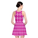 Pink Diamond Pattern Reversible Skater Dress View2