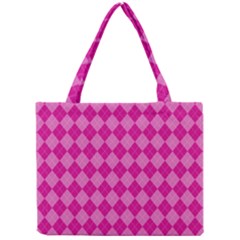 Pink Diamond Pattern Mini Tote Bag by ArtsyWishy