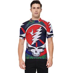 Grateful Dead - Men s Short Sleeve Rash Guard by Sapixe