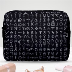 Alchemical Symbols - Collected Inverted Make Up Pouch (large) by WetdryvacsLair