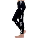 Elder Futhark Rune Set Collected Inverted Kids  Lightweight Velour Leggings View2