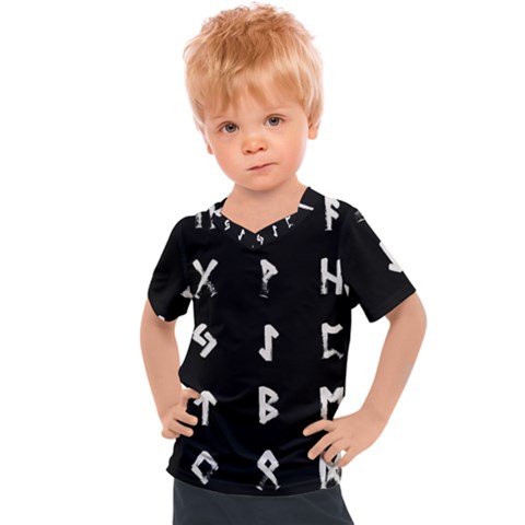 Elder Futhark Rune Set Collected Inverted Kids  Sports Tee by WetdryvacsLair