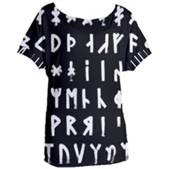 Complete Dalecarlian Rune Set Inverted Women s Oversized Tee by WetdryvacsLair