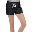 Arfican Head Sculpture Motif Print Pattern Velour Lounge Shorts View1