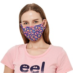 Blue Paisley Print 2 Crease Cloth Face Mask (adult) by designsbymallika