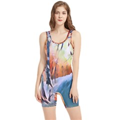 Paysage D hiver Women s Wrestling Singlet by sfbijiart