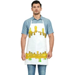 Dripping Paint In Wonderful Colors Kitchen Apron by pepitasart