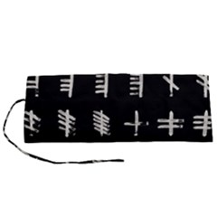 Ogham Rune Set Complete Inverted Roll Up Canvas Pencil Holder (s) by WetdryvacsLair