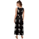 Ogham Rune Set Complete Inverted V-Neck Chiffon Maxi Dress View2