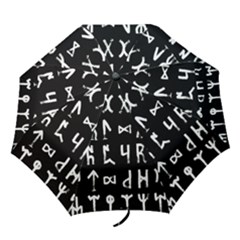 Macromannic Runes Collected Inverted Folding Umbrellas by WetdryvacsLair