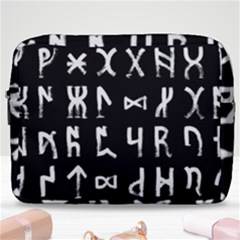 Macromannic Runes Collected Inverted Make Up Pouch (large) by WetdryvacsLair