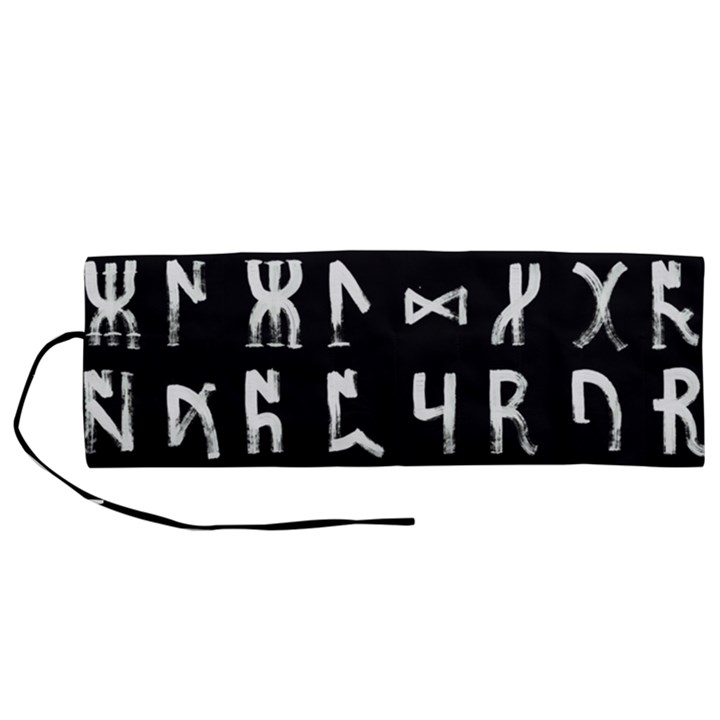 Macromannic Runes Collected Inverted Roll Up Canvas Pencil Holder (M)