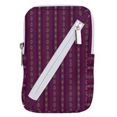 Maroon Sprinkles Belt Pouch Bag (large) by Sparkle