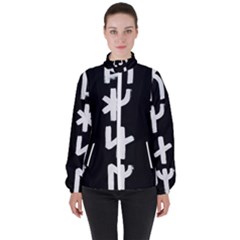 Younger Futhark Rune Set Collected Inverted Women s High Neck Windbreaker by WetdryvacsLair