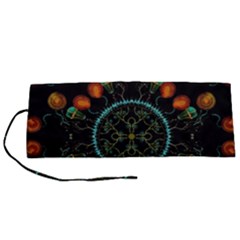 Mandala - 0006 - Floating Free Roll Up Canvas Pencil Holder (s) by WetdryvacsLair