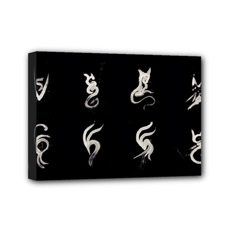 Katzen Cats Mini Canvas 7  X 5  (stretched) by WetdryvacsLair