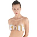 1 Best Dad Twist Bandeau Bikini Top View1