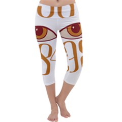 Orwell Capri Yoga Leggings by Valentinaart